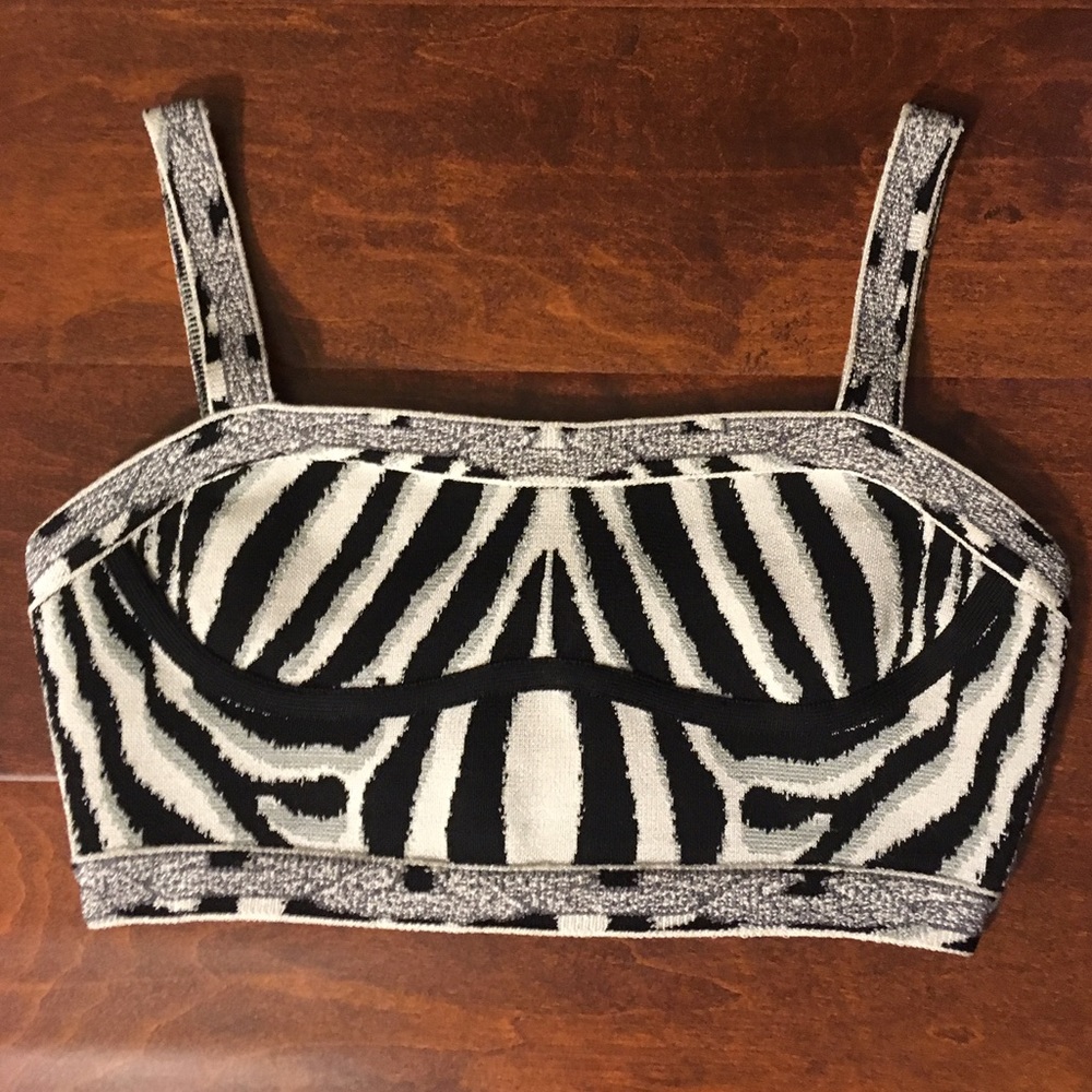 Herve Leger Dynamo Crop Top