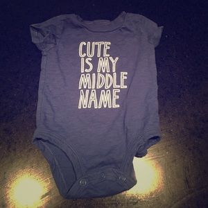 Baby boy Carter's "Cute" onesie