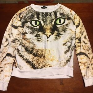 Forever 21 cat sweatshirt