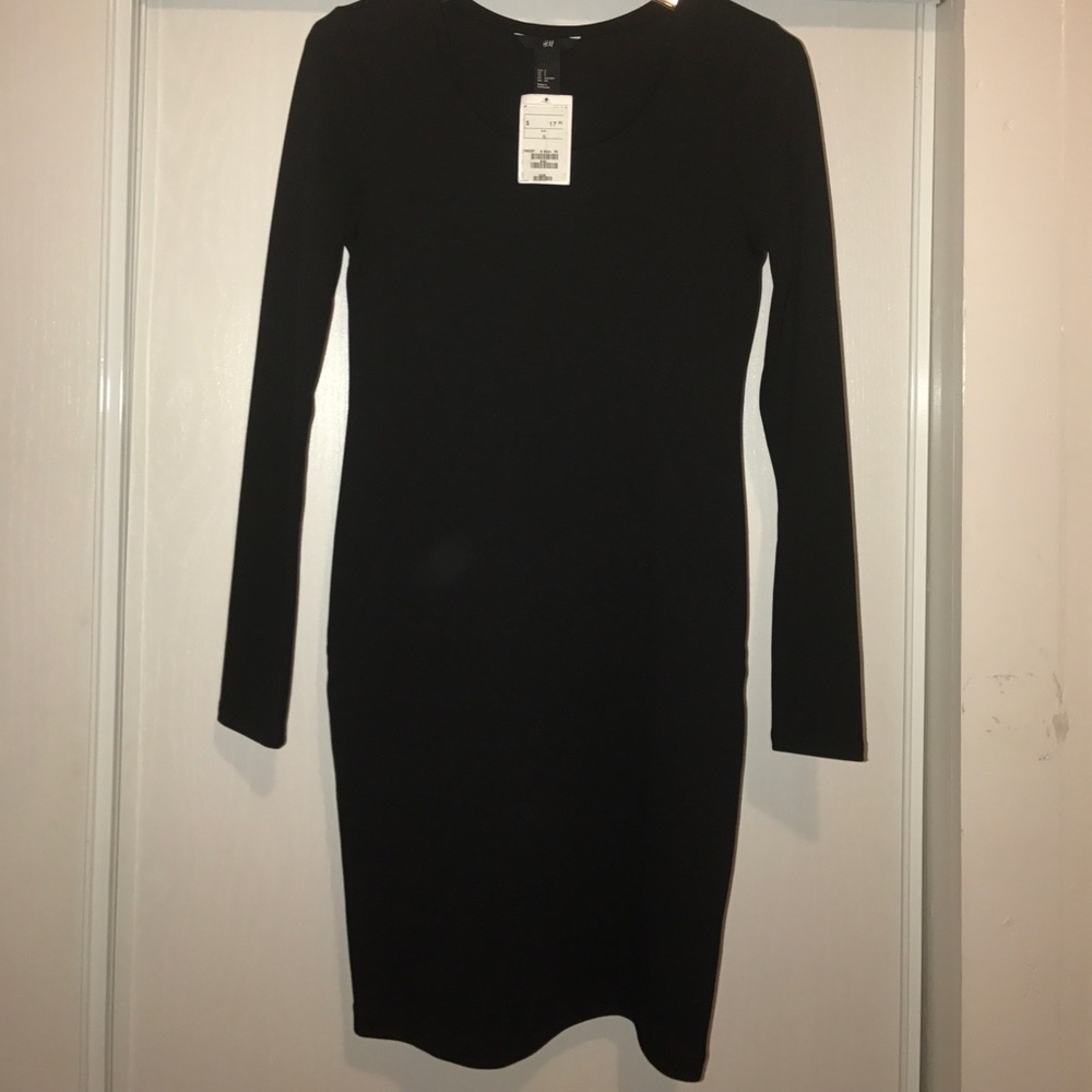 Long sleeve black H&M dress