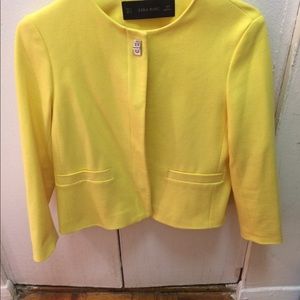 Zara yellow jacket size XS