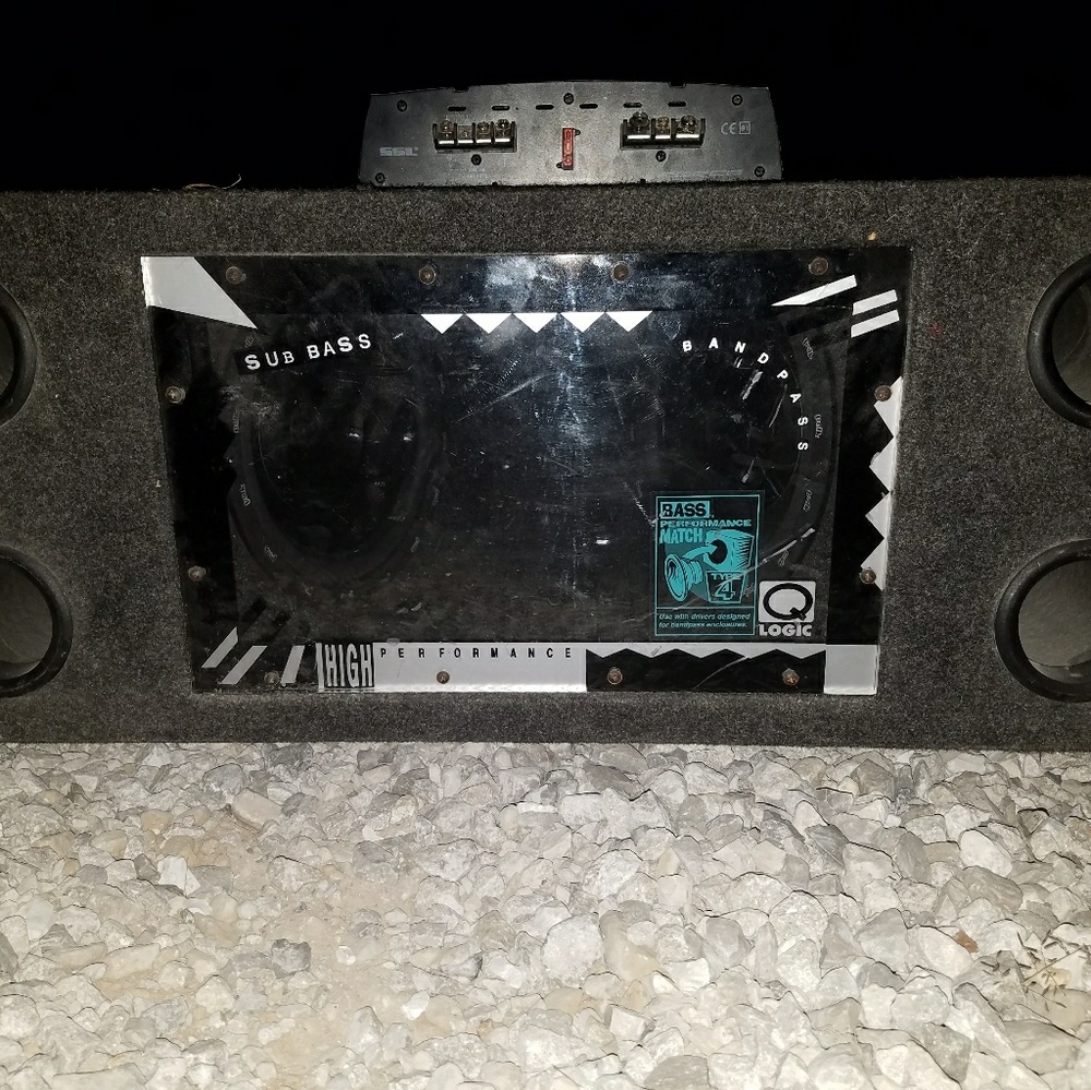 2 10" Polk Audio Subwoofers In Sub Bass box