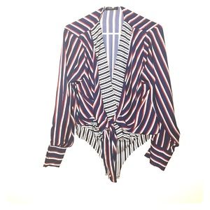 Zara Striped Bodysuit New