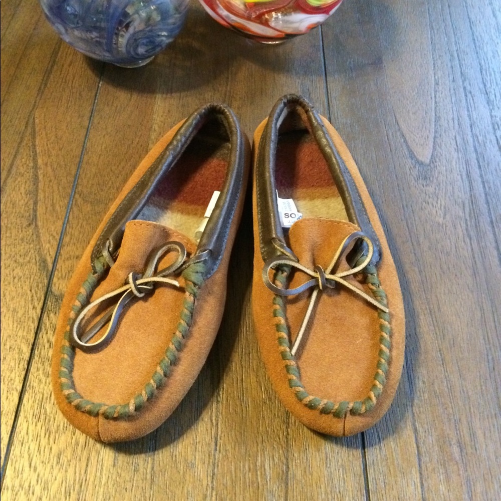 COZY! Sox-Tab Fleece Lined Moccasin Slippers