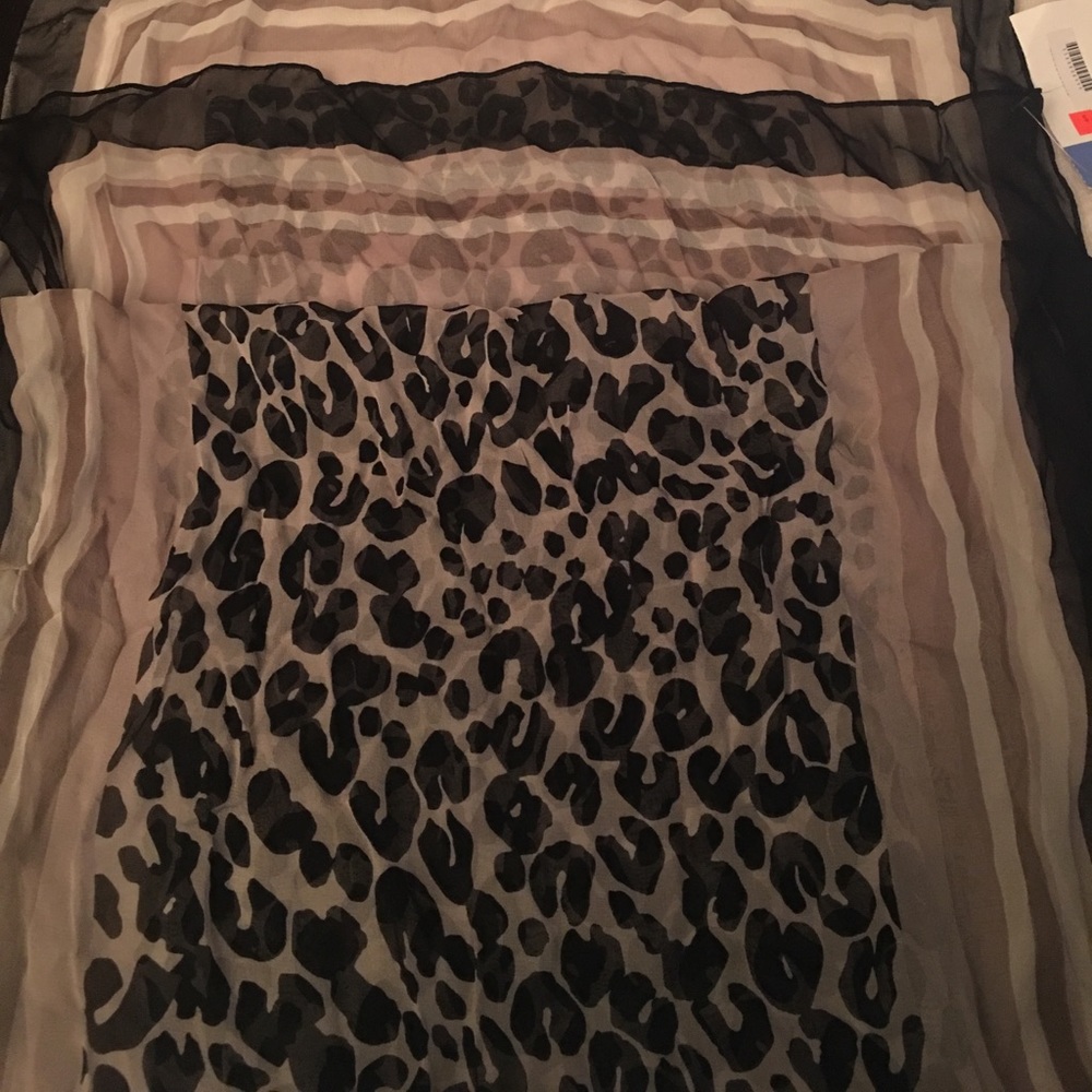 New Carlisle Animal Print Long Silk Scarf