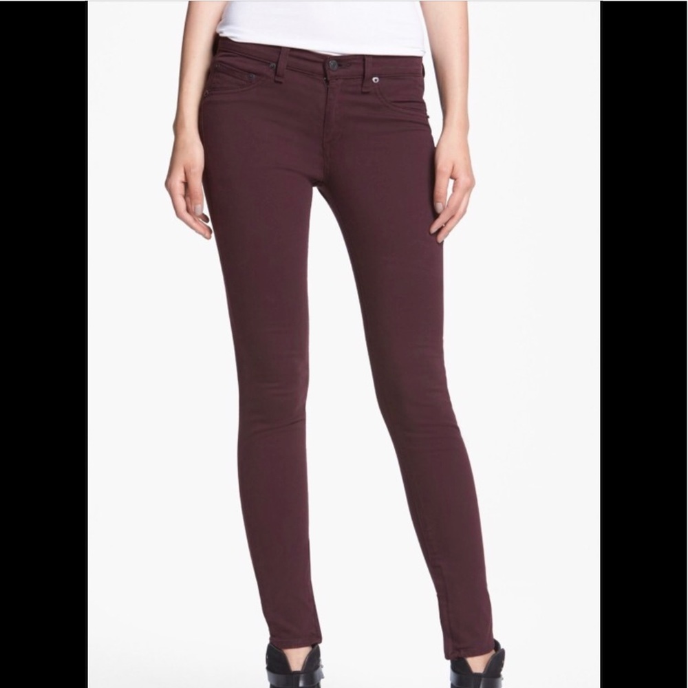 RARE maroon rag and bone jeans for nordstrom