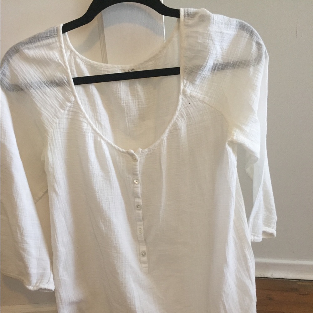 JCrew light white cover up