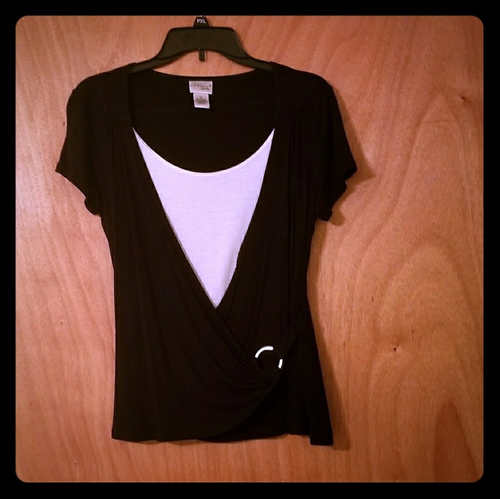 Kim Roger's Black and white blouse, Medium