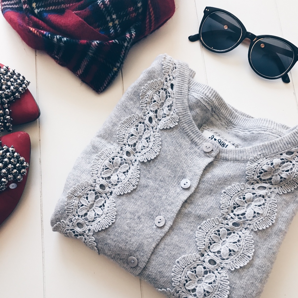 ❌SOLD❌ I love H81 - Gray Cardigan