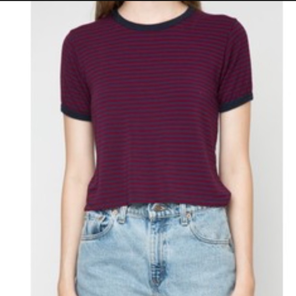 brandy melville striped tee