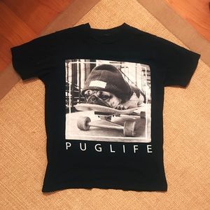 Black Puglife 100% Cotton Tee