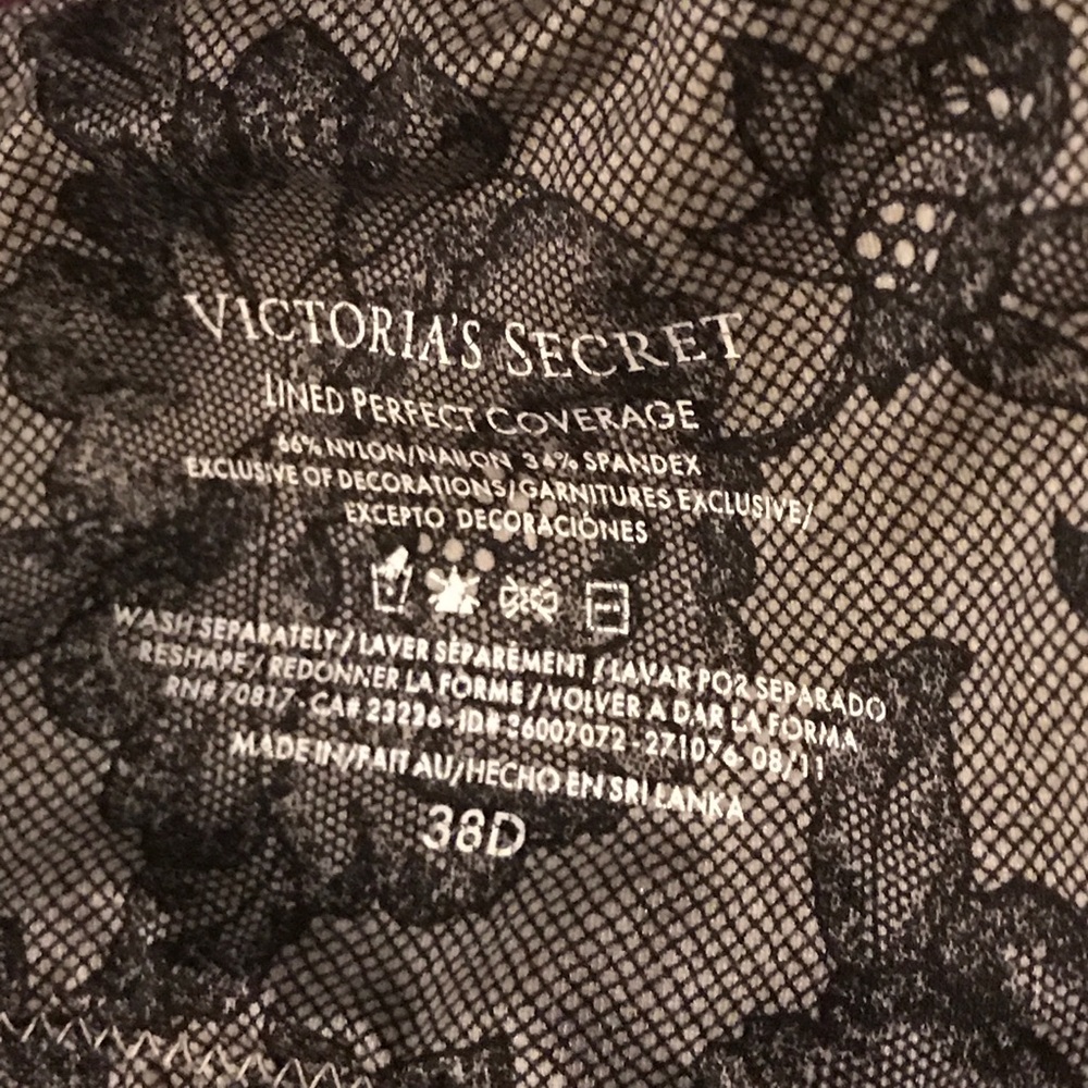 💕VS lined perfect coverage bra