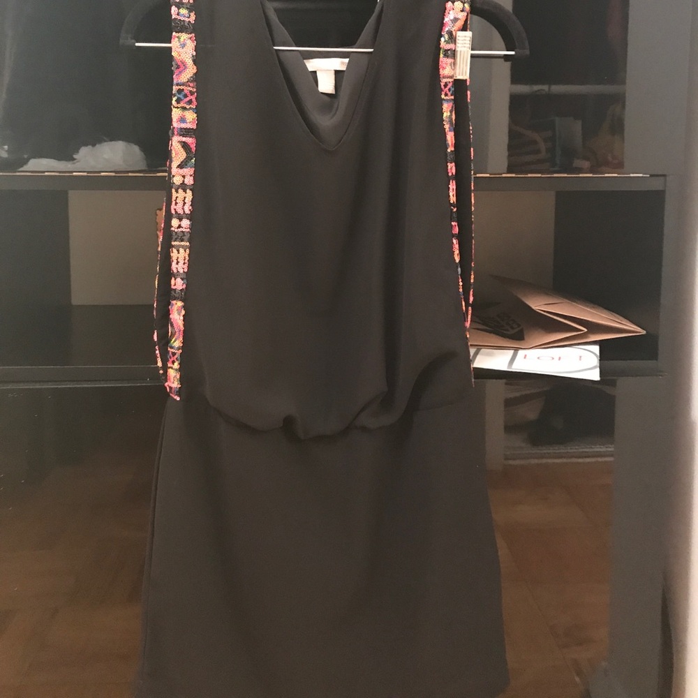 Forever 21 Contemporary black beaded dress
