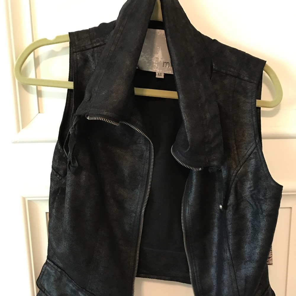 Pleather vest