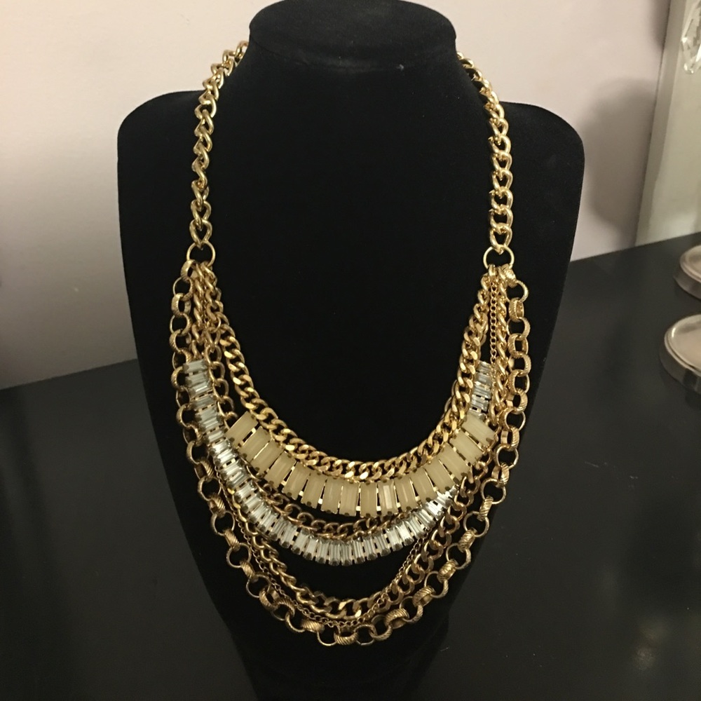 Gold Chain Statement Necklace