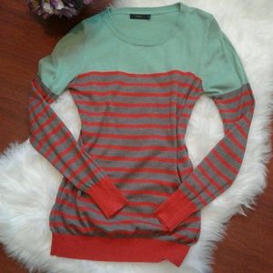 THML Crew Neck Striped Sweater