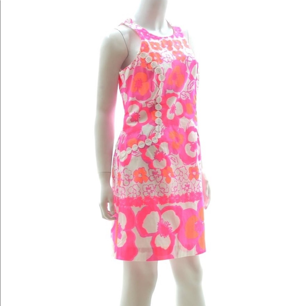 Pink, white and orange Lilly Pulitzer dress.
