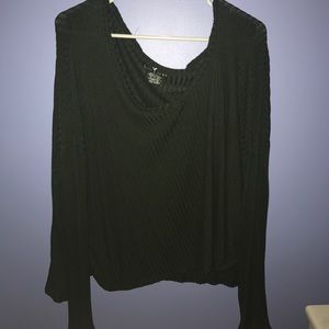 a long sleeve v neck shirt