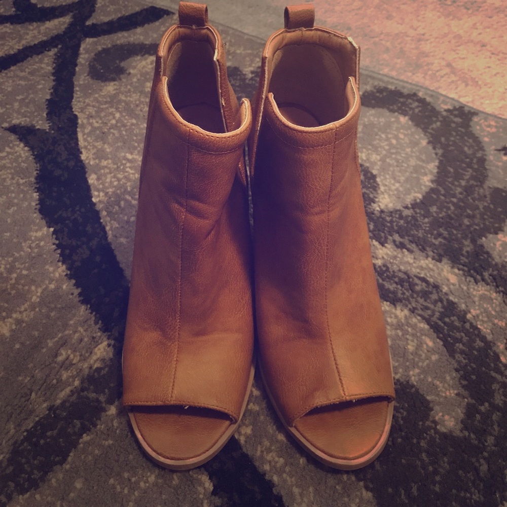 Charlotte Russe Peep Toe Booties