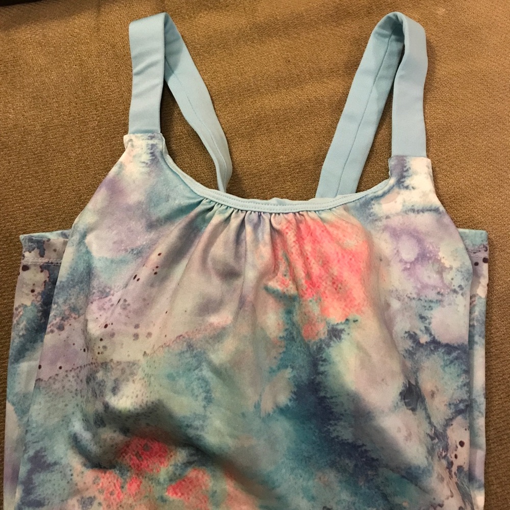 Galaxy print workout top