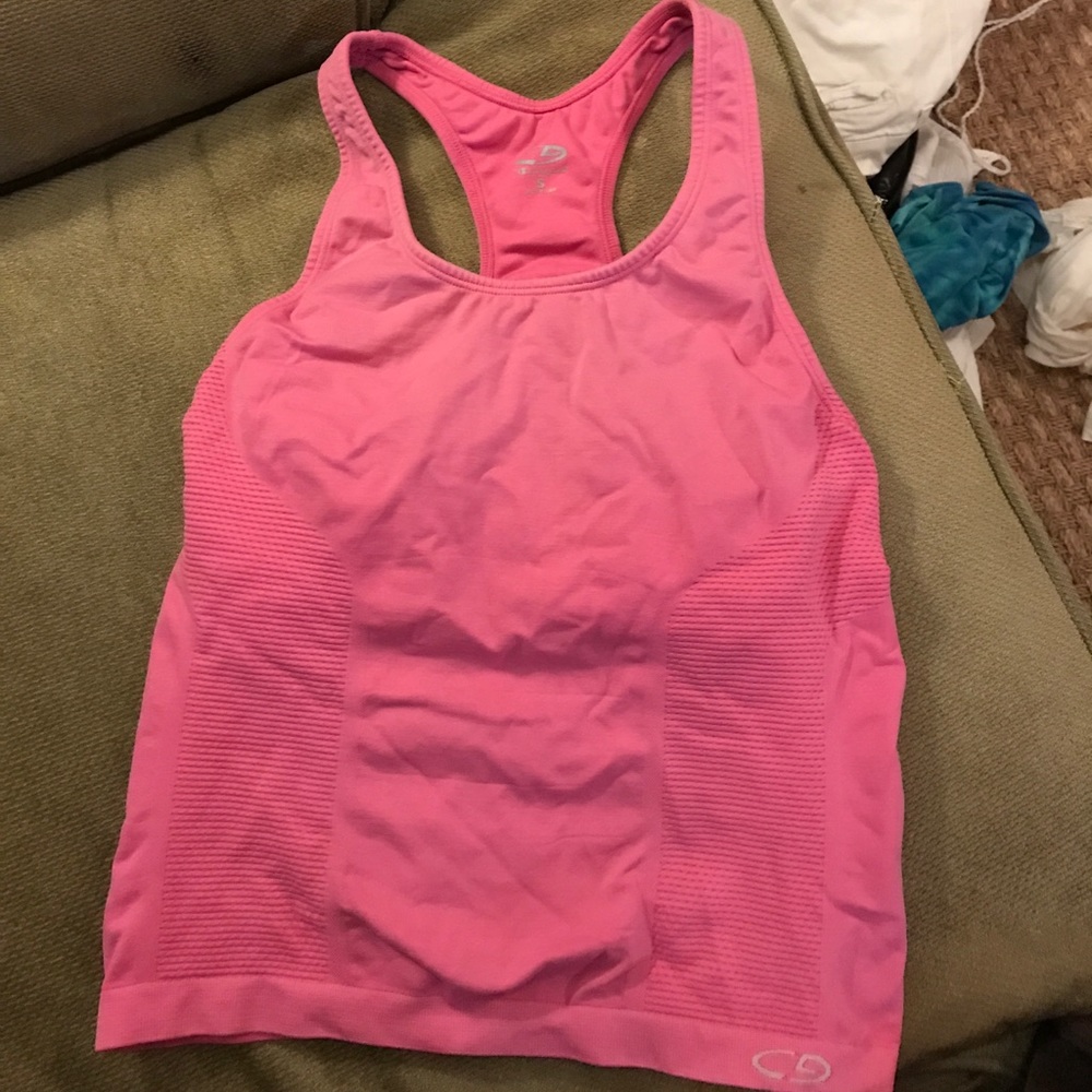 Pink workout tank