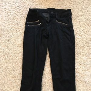 Black zipper carmar jeans