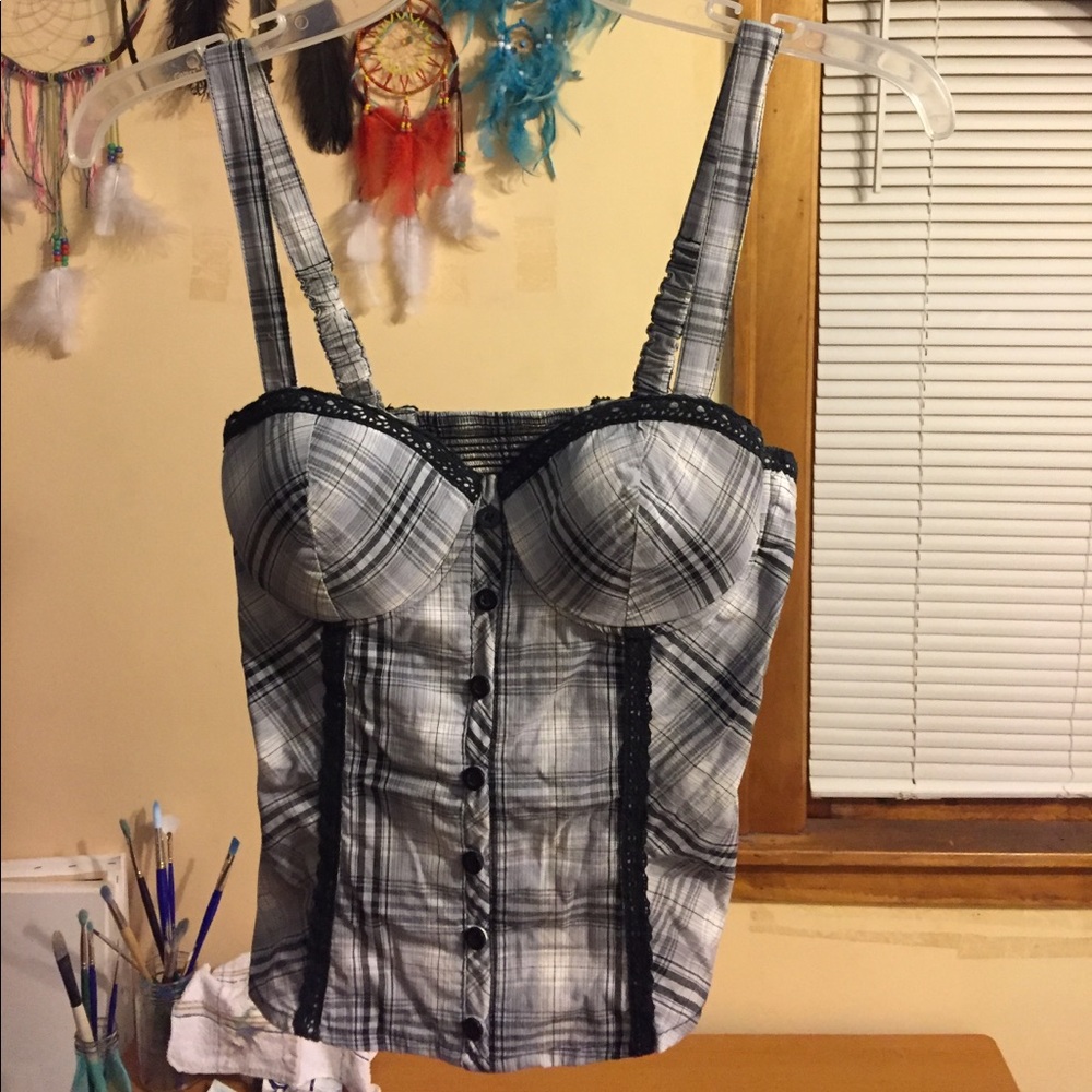 Plaid top