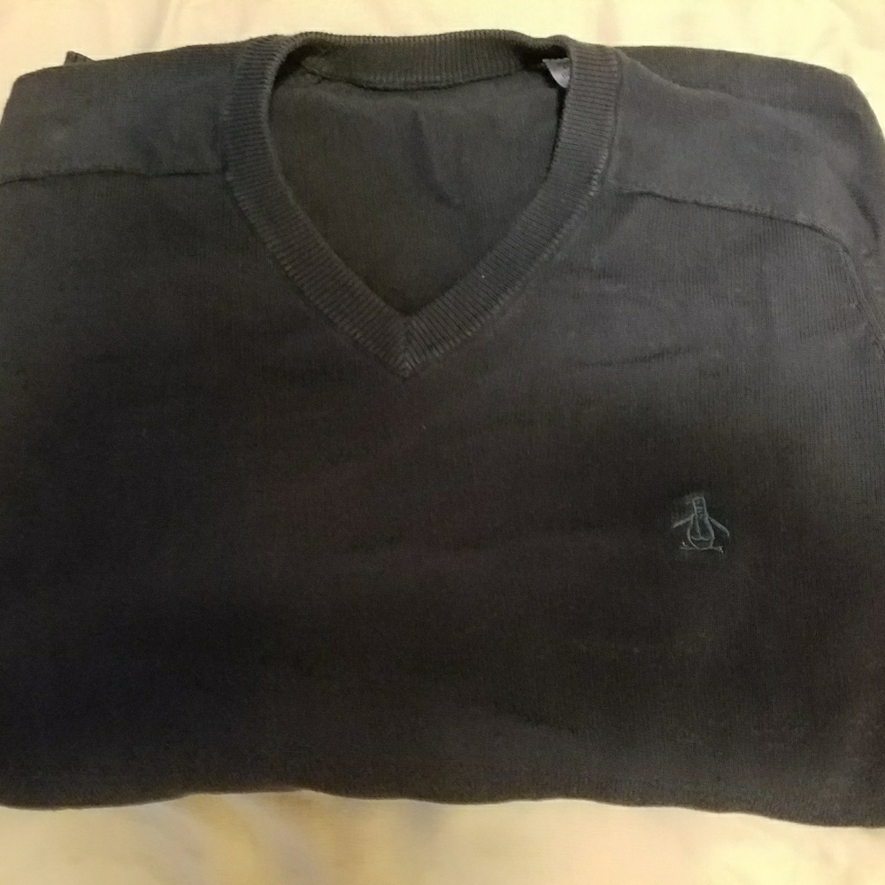 Men's v neck original penguin sweater