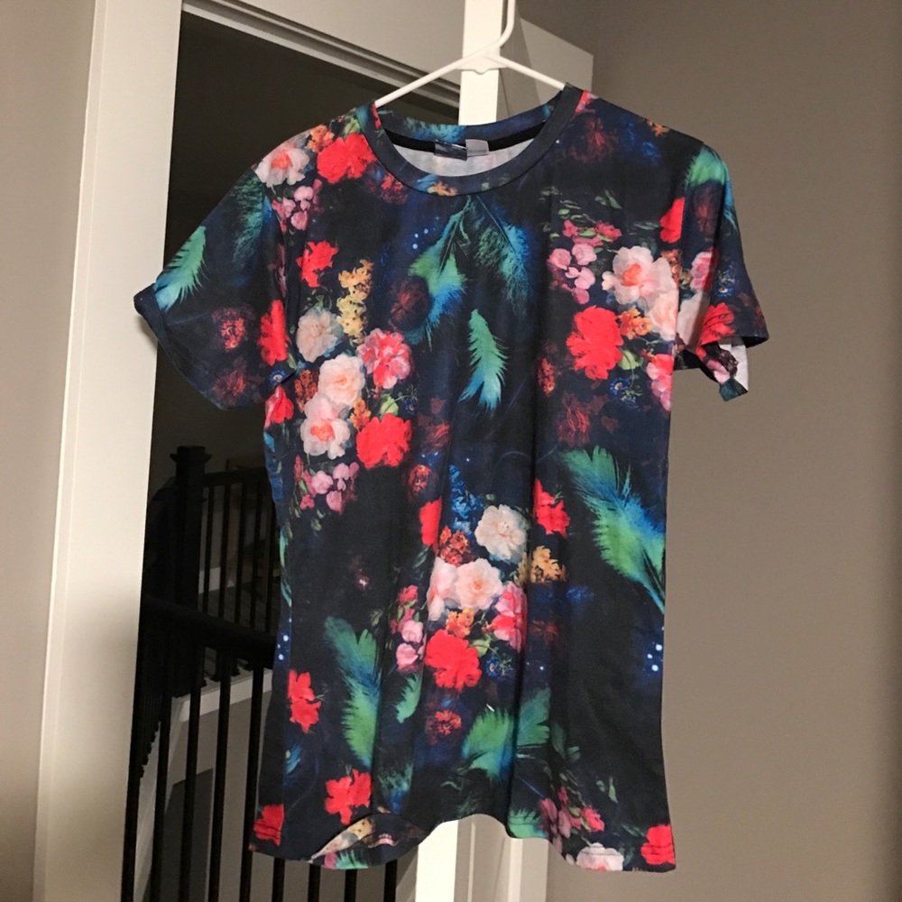 "Paris-77" Floral T-Shirt