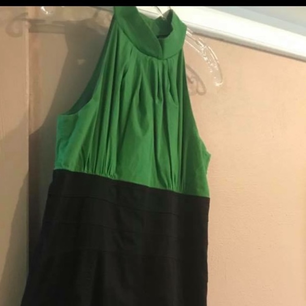 Maurice's green & black dress size 9