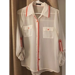 Ivory Sheer Blouse