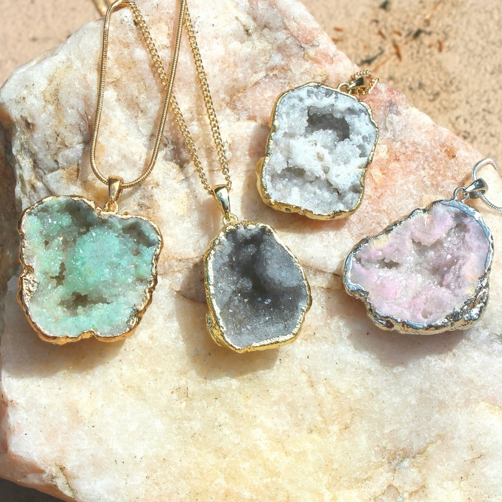 Druzy Crystal Necklaces