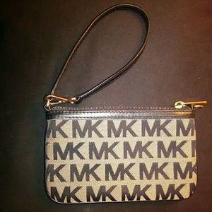 Michael Kors Canvas Wristlet