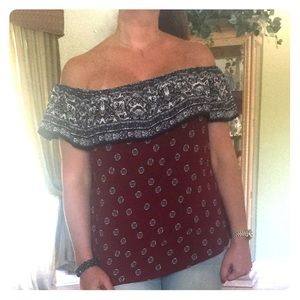 Off the shoulder shirt