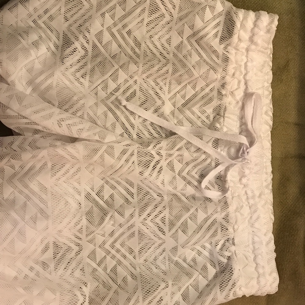 Knit flowy flare pants coverup, New