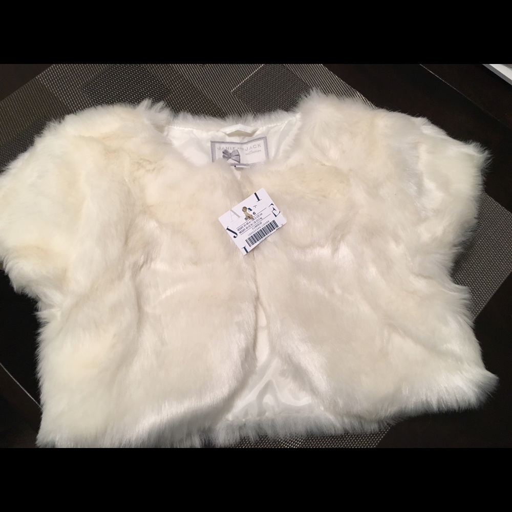 Janie and Jack Toddler Faux Fur Stole