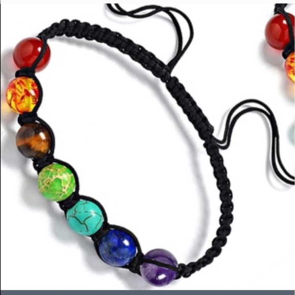 SOLD.  SOLD Chakra Healing Balance Beads Bracelet - Picture 1 of 8