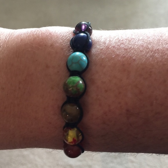 SOLD.  SOLD Chakra Healing Balance Beads Bracelet - Picture 7 of 8