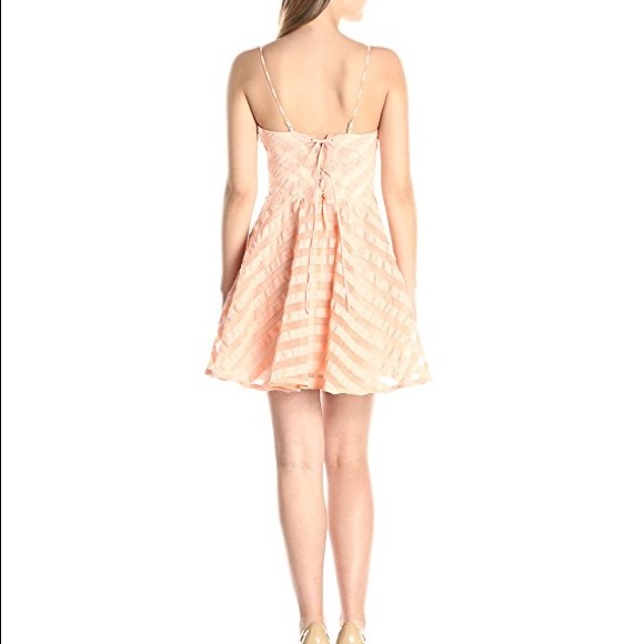 New! [Greylin] Cute Lace Up Back Dress - Picture 2 of 3