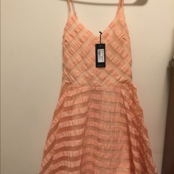 New! [Greylin] Cute Lace Up Back Dress - Picture 3 of 3