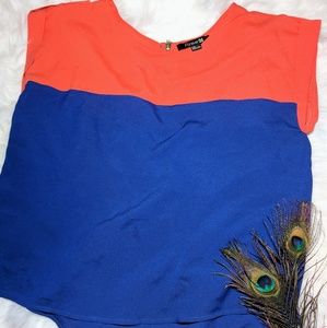 Color Block Forever 21 Sz L Blouse