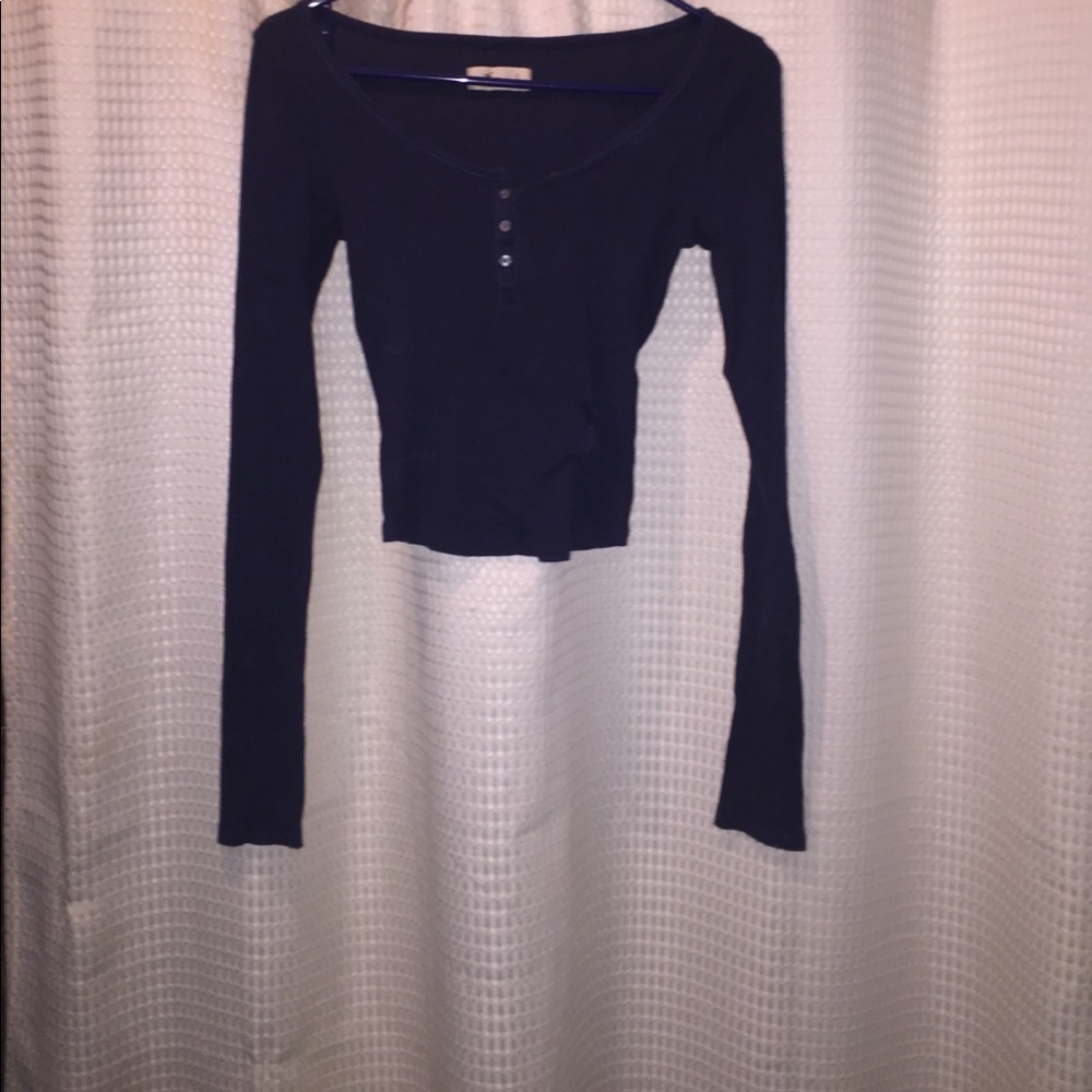 Hollister Long sleeve crop top