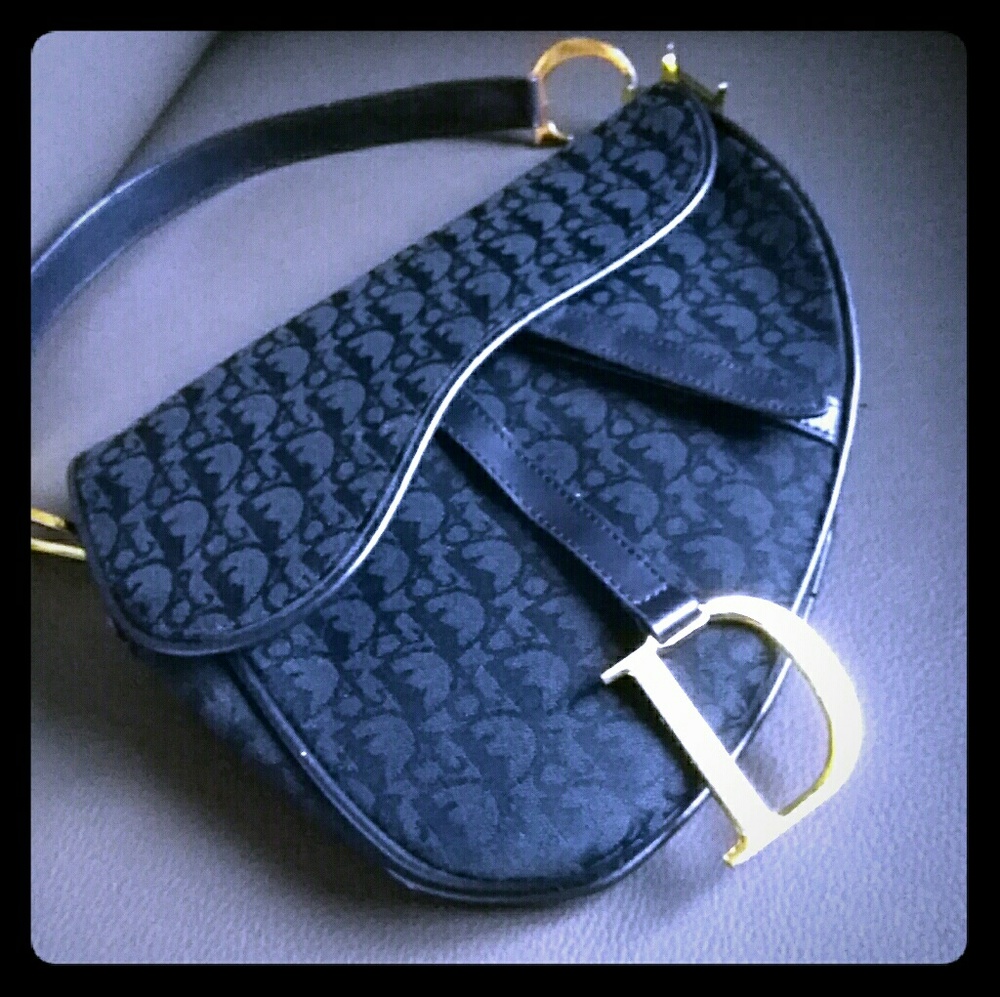 Vintage CHRISTIAN DIOR SADDLE HANDBAG