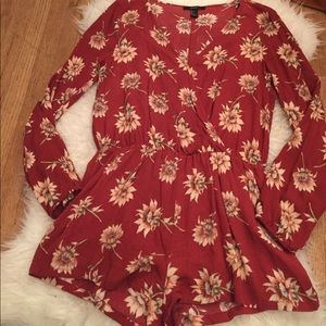 Forever 21 Sunflower Romper