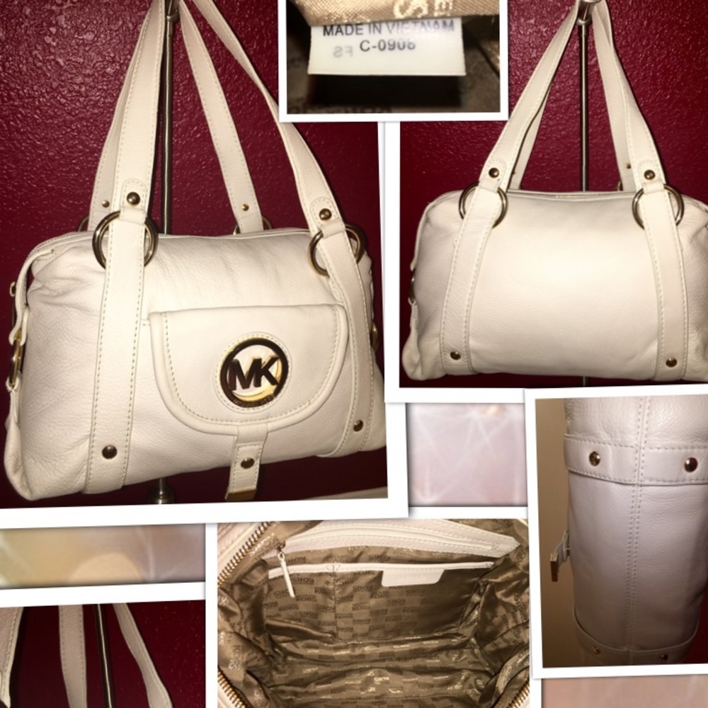Michael Kors Vanilla Fulton Satchel Large