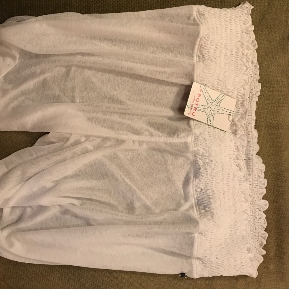 Flowy sheer brand new pant cover up