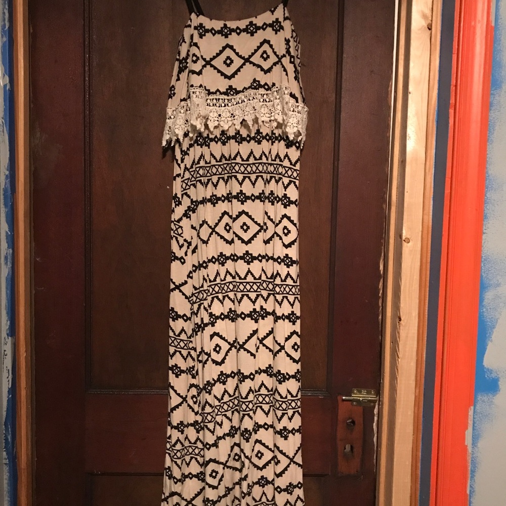 Aztec maxi dress