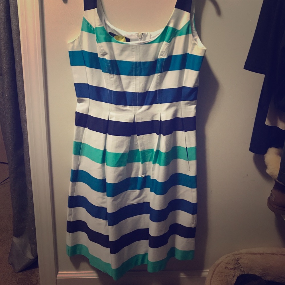Nautical striped dress with pockets!