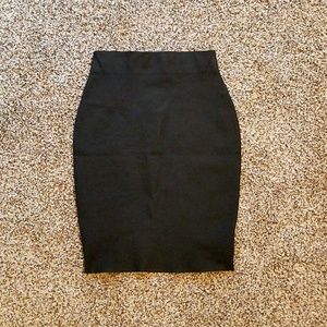 Black bandage skirt