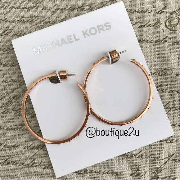 Michael Kors Jewelry - Michael Kors Micro Muse Studded Hoop Earrings